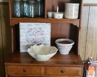 Retro cupboard - solid wood; matches bedroom 