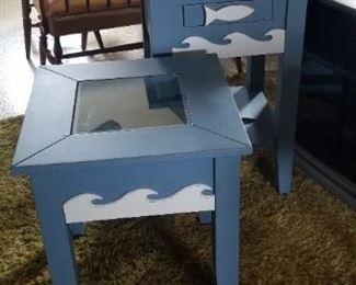 Cute accent tables by Blufish Designs, Avalon