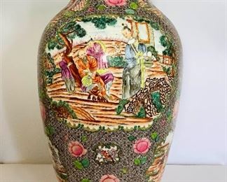 JACR606 Large Qianlong Falancai Style Ceramic Vase