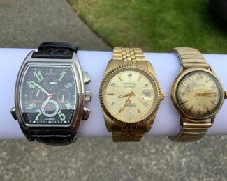 JACR631 Vintage Mens Croton Watch Trio