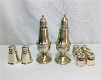 JACR632 Sterling Weighted Sterling Salt Pepper Shakers