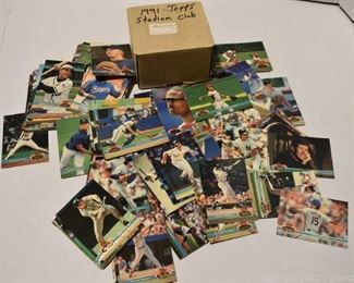 1991 Topp Stadium Club Baseball Cards