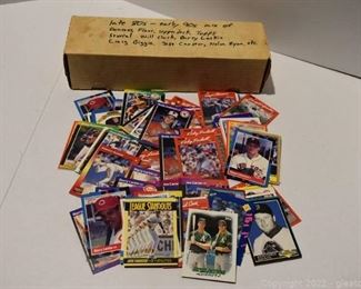 Late 80s Early 90s Mix of Donruss Fleer Score and Topps Baseball Cards