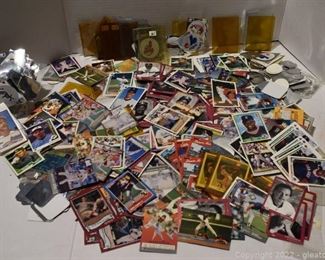 Miscellaneous 1990s Fleet Topps and Score Baseball Cards Loose Cards Logo Stickers