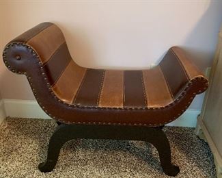 	#41	Leather bench 32"L	 $60.00 	