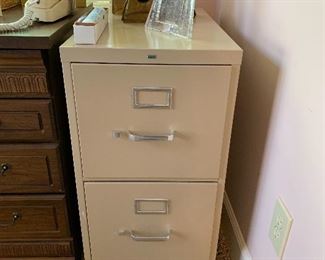 	#45	2 drawer metal file cabinet	 $5.00 	