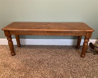 	#48	Wooden bench 46x14x18	 $25.00 	