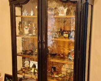 Hooker Seeded Glass Display Armoire
