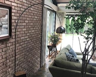 MCM curved arc floor lamp