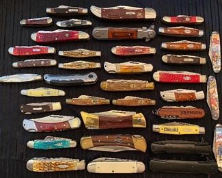 Hundreds of Pocket Knives in FANTASTIC SHAPE OVERALL ; Case, Imperial & tons more