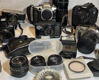 Vintage & Newer Canon Camera Cameras & Lens Lenses