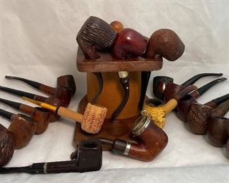 Nice Smoking Pipe Collection: Swiss Made BBK, Alpha Burley Israel, Old Briar Italy, Saratoga, Mastercraft Spark Proof, John Rolfe, Dr. Grabow & many more!