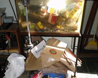 Fishtank and supplies $50, Minnekota Trolling Motor $20