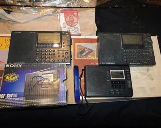 3 Shortwave Radios Radio Shack DX 398 $35 Sony ICF SW30 $30