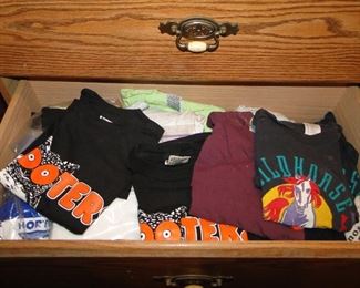 Hooters and other T-Shirts 2-5 each