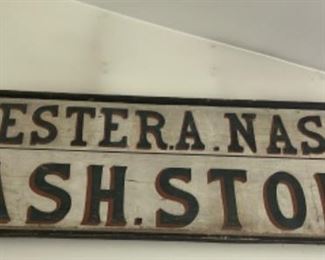 Large original Averill Park General store Sign 67inchesx21inches.