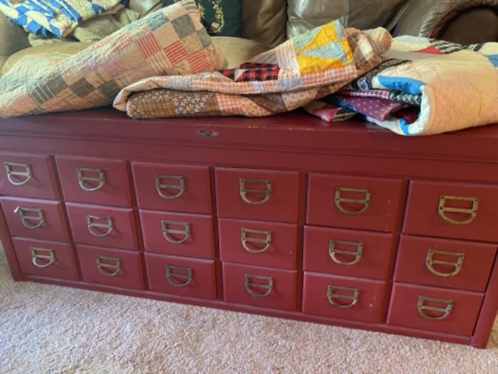 Card Catalog coffee table