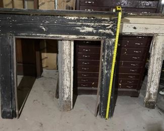 Matching antique fireplace mantels from Albany