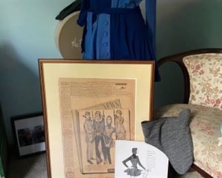 vintage skating outfits with original advertisement