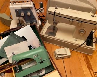 Sewing machine both need belts,  travel machine and full size sewing machine, serger works fabulous 