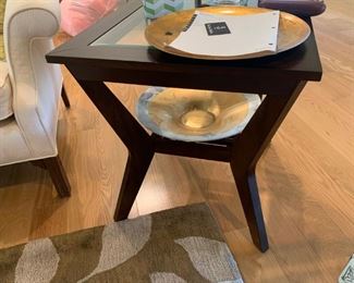 Glass Top End Table $ 64.00