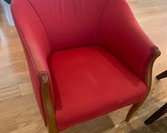 Antique Upholstered Scoop Chair $ 98.00