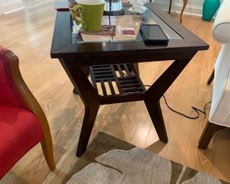 Glass Top End Table $ 64.00