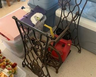 Antique Metal Sewing Machine Base $ 44.00