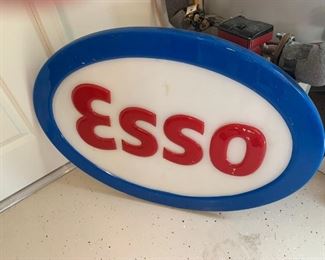 Vintage 1 Side of Lighted Esso Sign $ 98.00