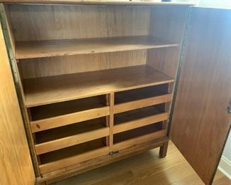 Interior of Mid Century Cabinet