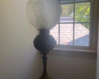 Antique Globe Lamp $ 90.00