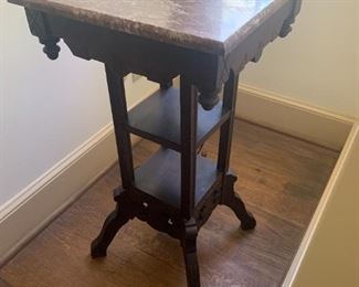 Marble Top Antique Table $ 94.00