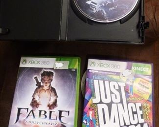 XBox 360 Fable & Just Dance Games