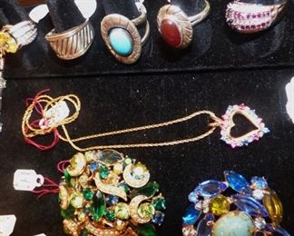 14K gold necklace with 10K Heart pendant