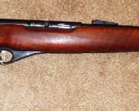 Mossberg  .22 Rifle, Semi-Automatic, Model 151M  (b) with Peep Sight.  (See next picture)