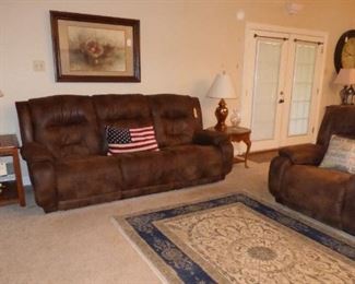 Electric Reclining Sofa & Love Seat