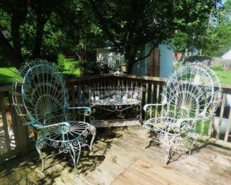 Iron "Peacock" Chairs