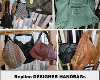 Designer and replica handbags