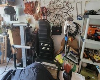 Golf bags, exercise  equipment and home decor