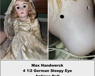 Handwerck German, Sleepy Eye Doll