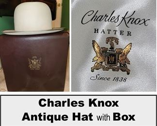 Charles Knox Hat with box