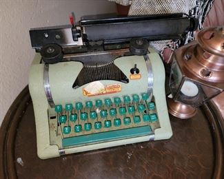 Old children's toy manual typewriter