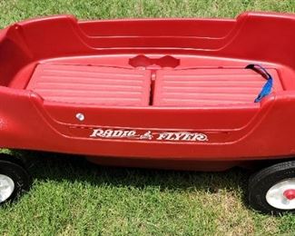 Radio Flyer Red wagon with seats and cup holders