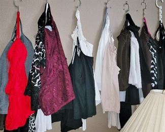Woman's wardrobe including Accessories: camisoles, leggings, tights, gloves, scarves - so much!