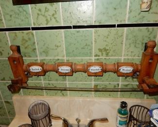 Antique German Towel Rack