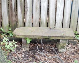 Cool old concrete bench