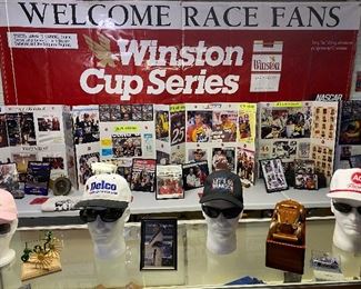 Winston Cup Banner, Winston Cup Welcome Race Fans Banner, Winston Cup Series, Dale Earnhardt Collectibles, Rusty Wallace Collectibles, Ken Schrader Collectibles, Ernie Irvan Collectibles, Nascar Collectibles, Jeff Gordon Collectibles