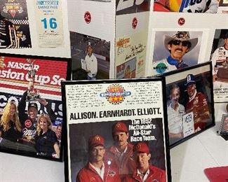 Allison, Earnhardt, Elliott 1992 McDonald’s All-Star Race Team Memorabilia
Nascar Memorabilia 1989, 1991, 1992