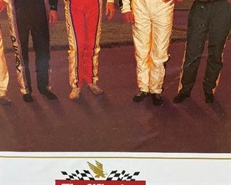 Close-up on “The Winston” Framed Poster Board Charlotte Motor Speedway