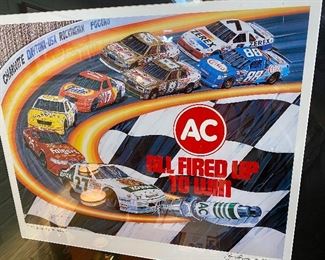 Close-Up Picture of Sam Bass Original of the “All Fired Up To Win”
Hand Signed, Original Artwork